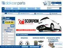 Tablet Screenshot of clickcarparts.co.uk